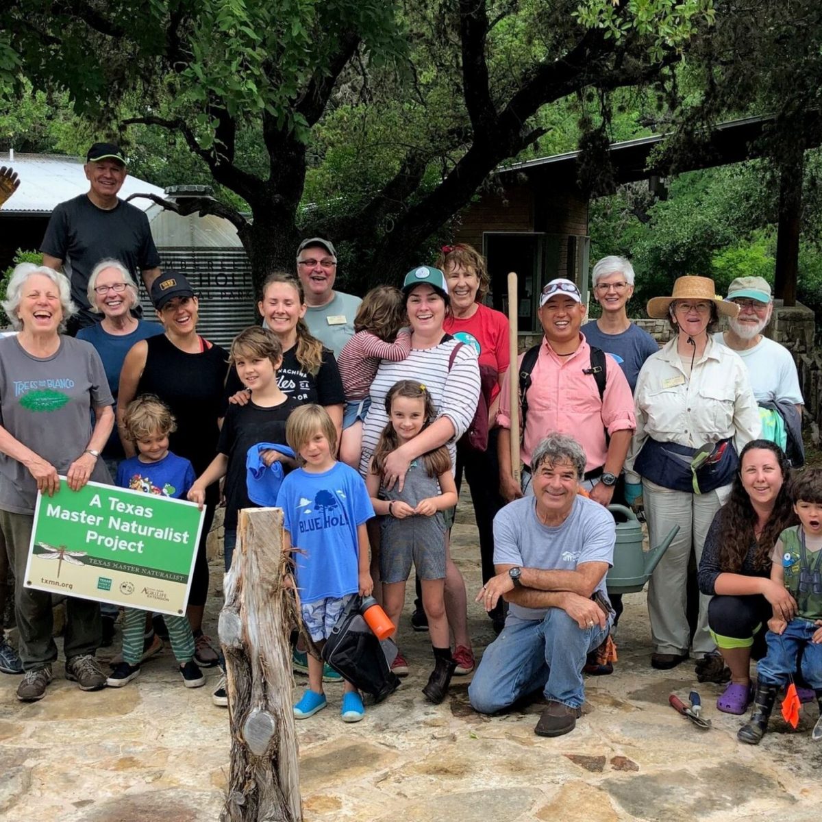 a group of people posing for a photo