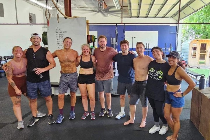 a group of people posing for a picture