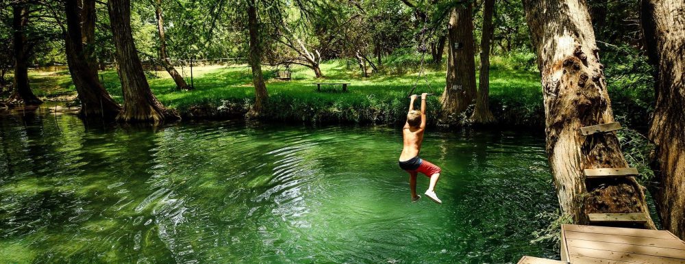 a person sitting in a tree