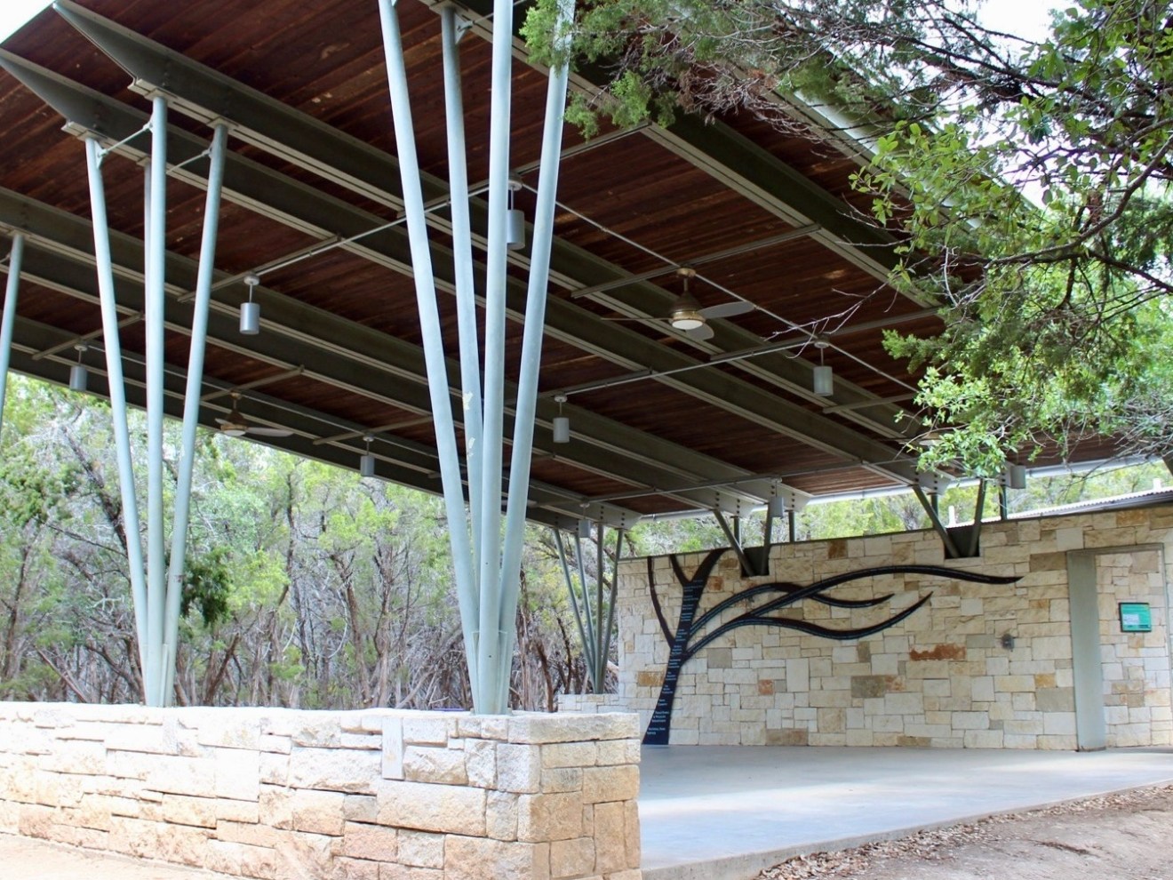 a house with trees in the background