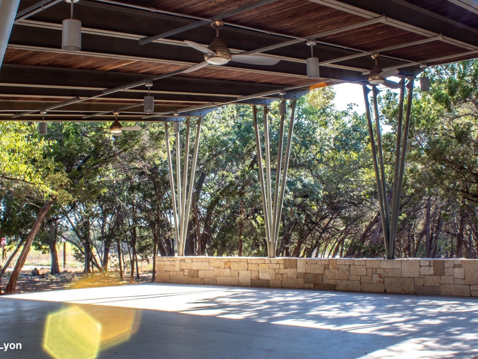 a house with trees in the background