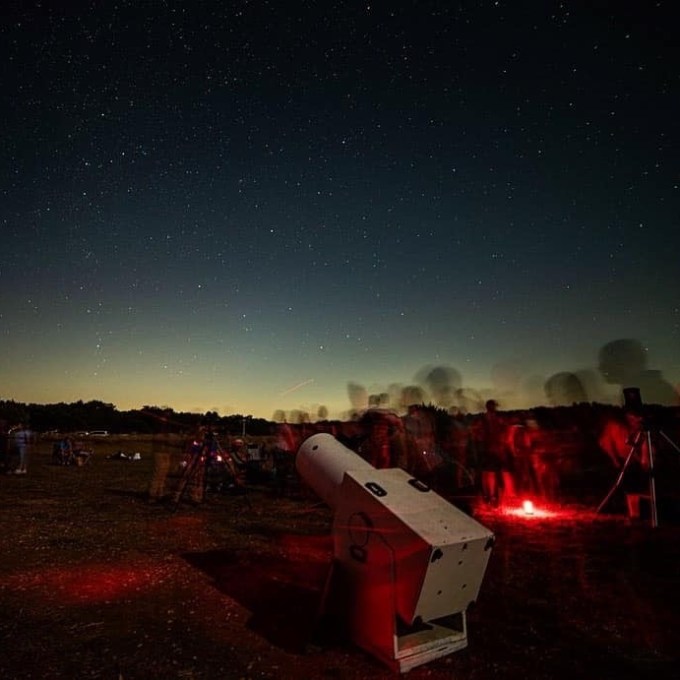 a sunset over a fire