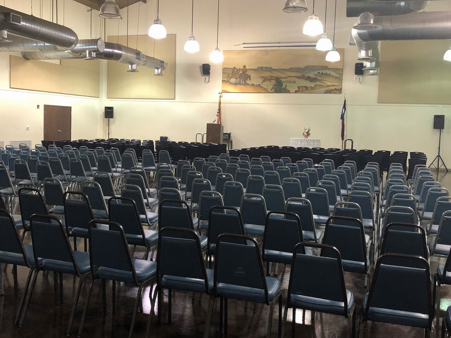 a large crowd of people in a room