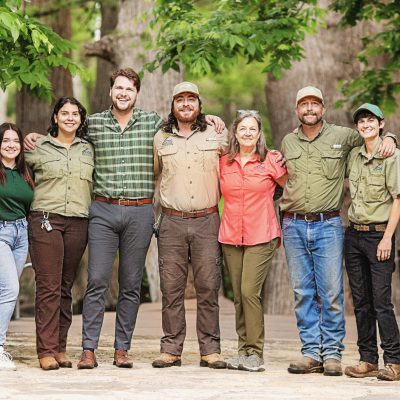 a group of people posing for a photo