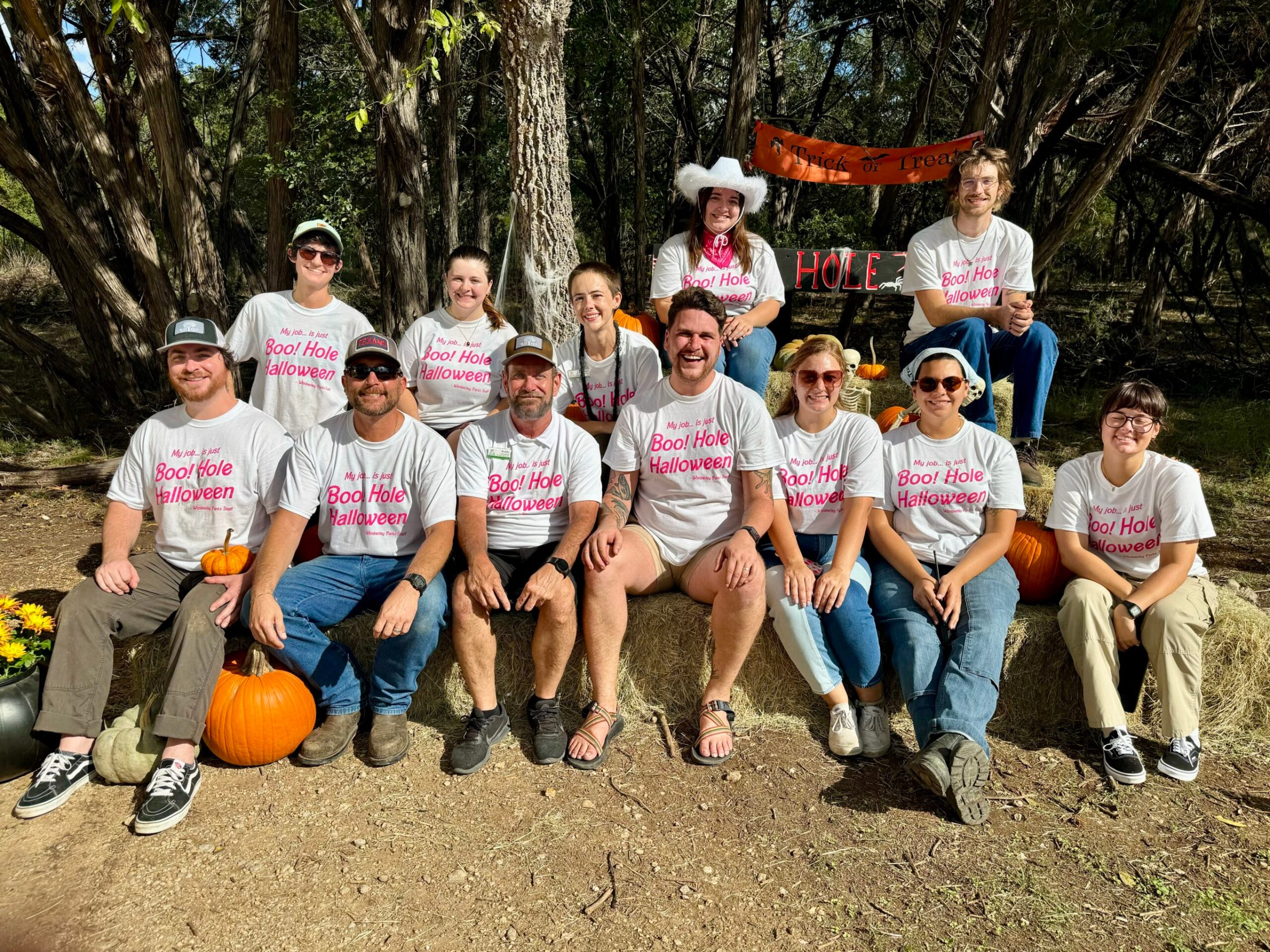 a group of people posing for a picture