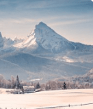 a snow covered mountain