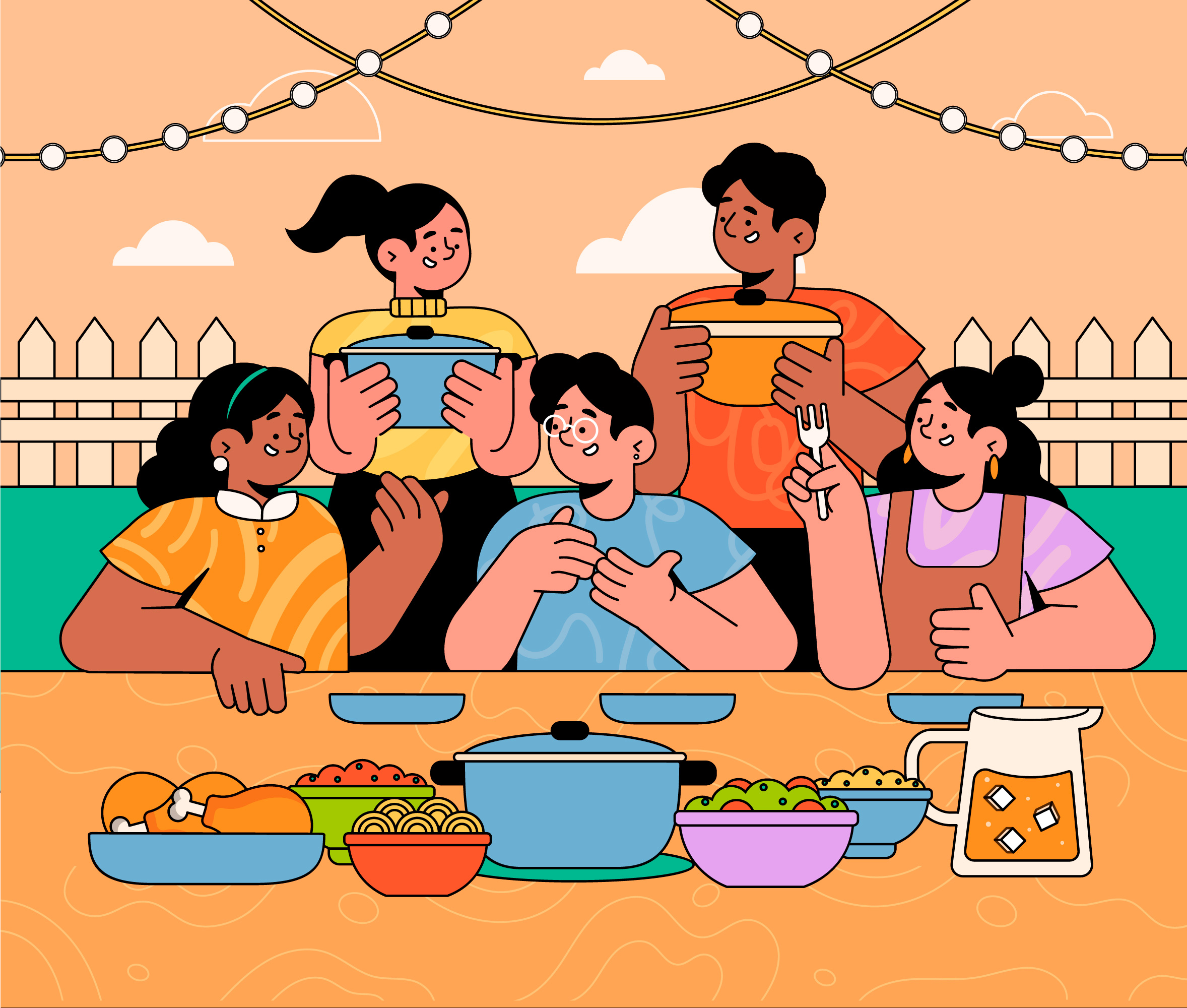 Community meal text