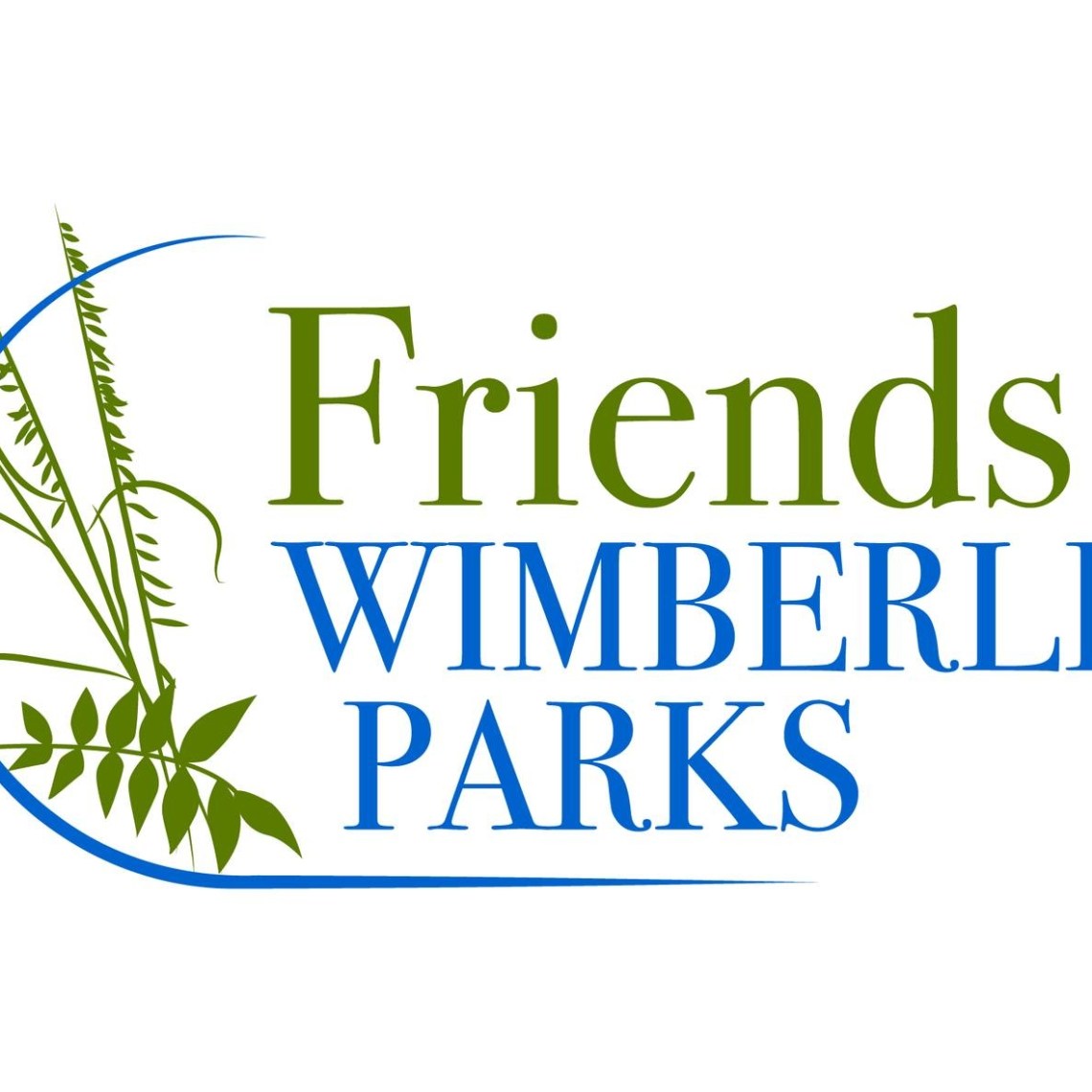 Logo with plants and text 'Friends of Wimberley Parks'.